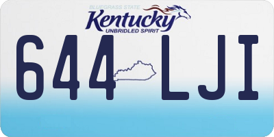 KY license plate 644LJI