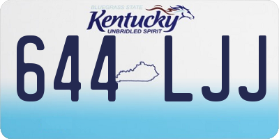KY license plate 644LJJ