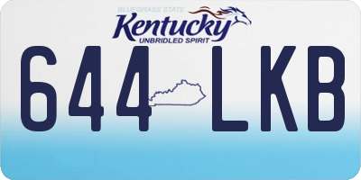 KY license plate 644LKB