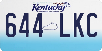 KY license plate 644LKC