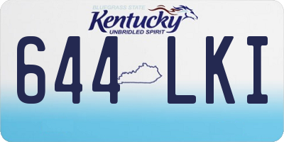 KY license plate 644LKI