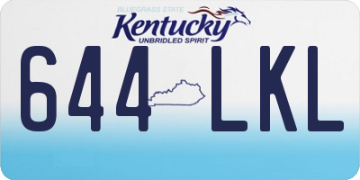 KY license plate 644LKL