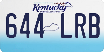KY license plate 644LRB