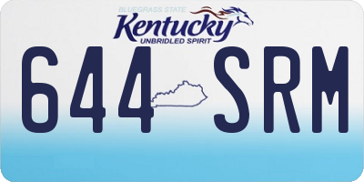 KY license plate 644SRM