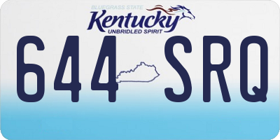 KY license plate 644SRQ