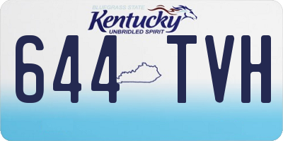 KY license plate 644TVH