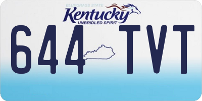KY license plate 644TVT