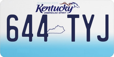 KY license plate 644TYJ