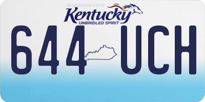 KY license plate 644UCH