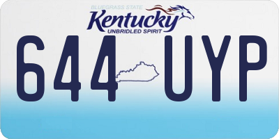 KY license plate 644UYP