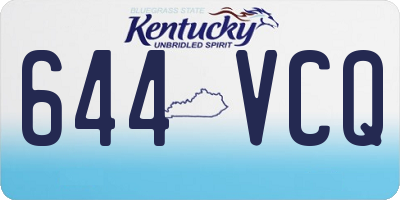 KY license plate 644VCQ
