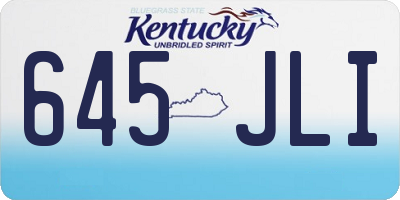 KY license plate 645JLI