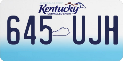 KY license plate 645UJH