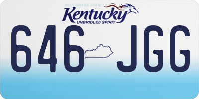 KY license plate 646JGG