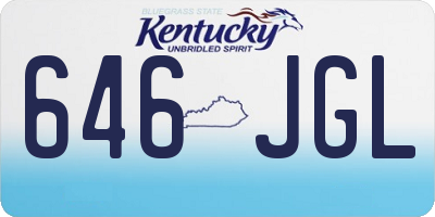 KY license plate 646JGL