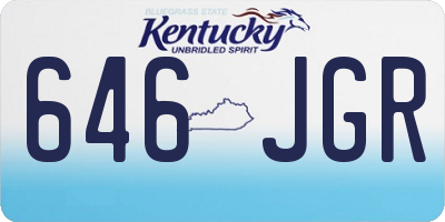 KY license plate 646JGR