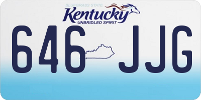 KY license plate 646JJG