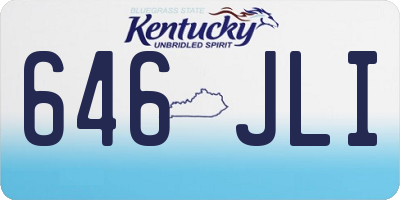 KY license plate 646JLI