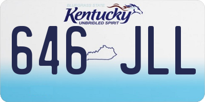 KY license plate 646JLL