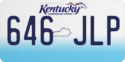 KY license plate 646JLP