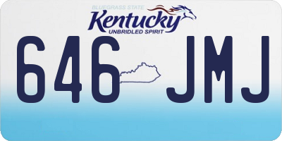 KY license plate 646JMJ