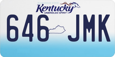 KY license plate 646JMK