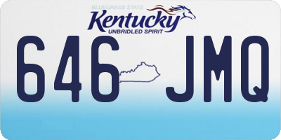 KY license plate 646JMQ