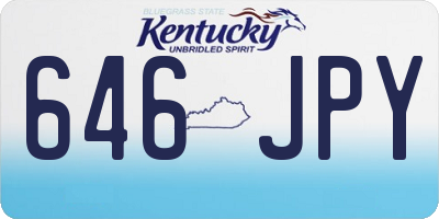 KY license plate 646JPY