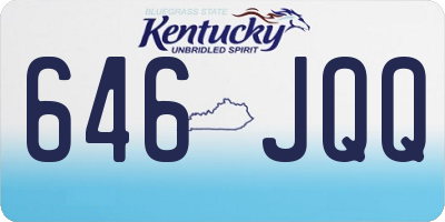 KY license plate 646JQQ