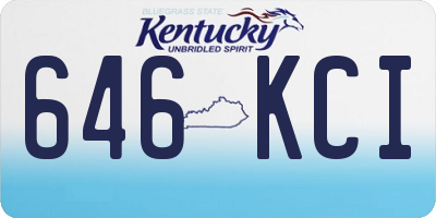 KY license plate 646KCI