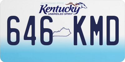 KY license plate 646KMD