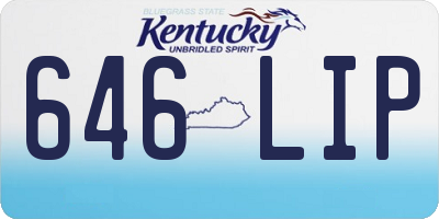 KY license plate 646LIP