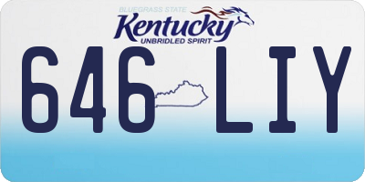 KY license plate 646LIY