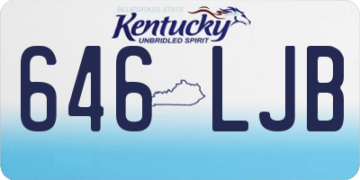 KY license plate 646LJB
