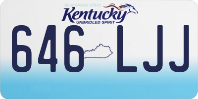 KY license plate 646LJJ