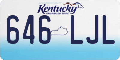 KY license plate 646LJL