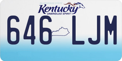 KY license plate 646LJM