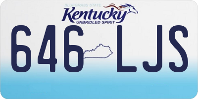 KY license plate 646LJS