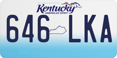 KY license plate 646LKA