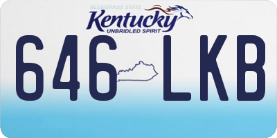 KY license plate 646LKB