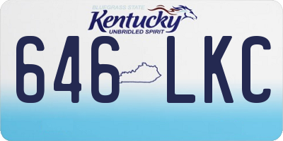 KY license plate 646LKC