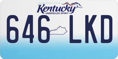 KY license plate 646LKD