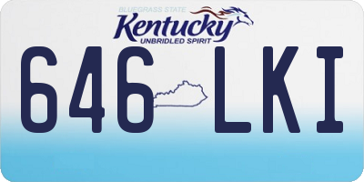 KY license plate 646LKI
