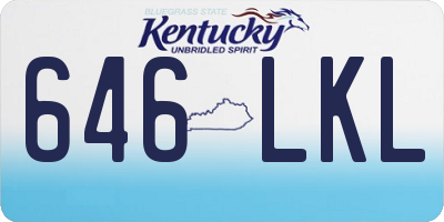 KY license plate 646LKL