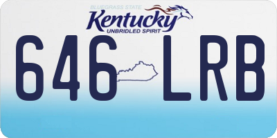 KY license plate 646LRB
