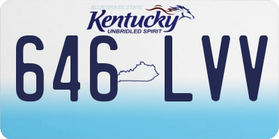 KY license plate 646LVV