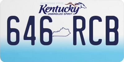 KY license plate 646RCB