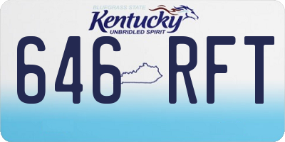 KY license plate 646RFT