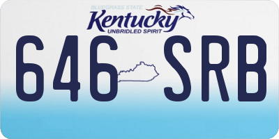 KY license plate 646SRB