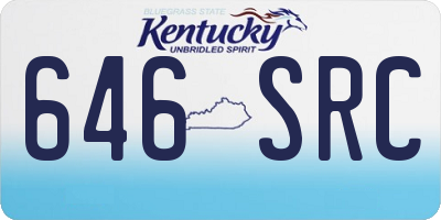 KY license plate 646SRC